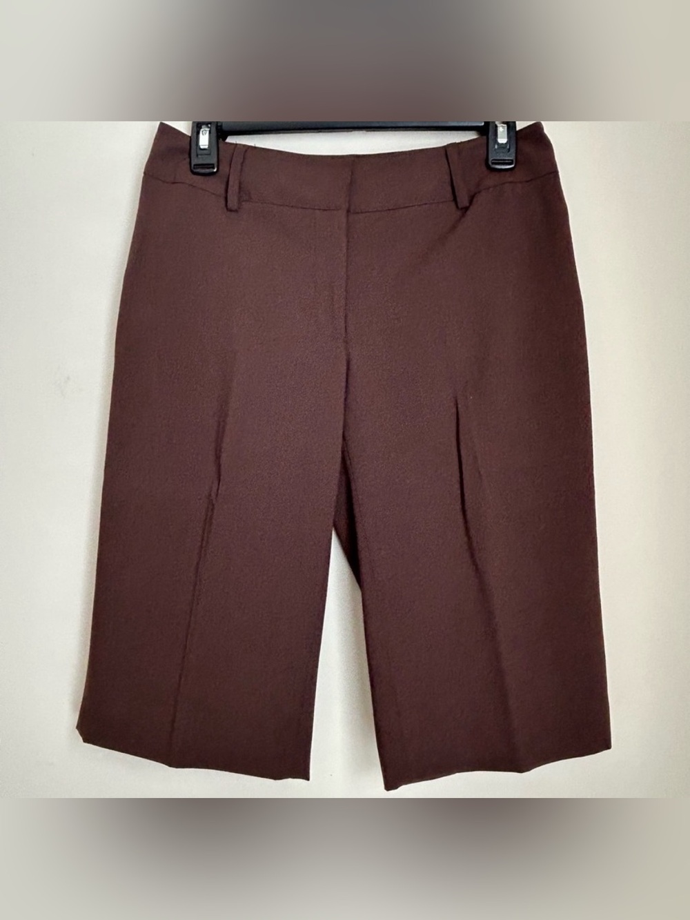 Apt 9 Maxwell Brown News Boy Capri Bermuda Walking Dress Shorts Size 4